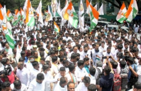 Youth Congress protests over rising LPG cylinder prices Youth Congress protests over rising LPG cylinder prices