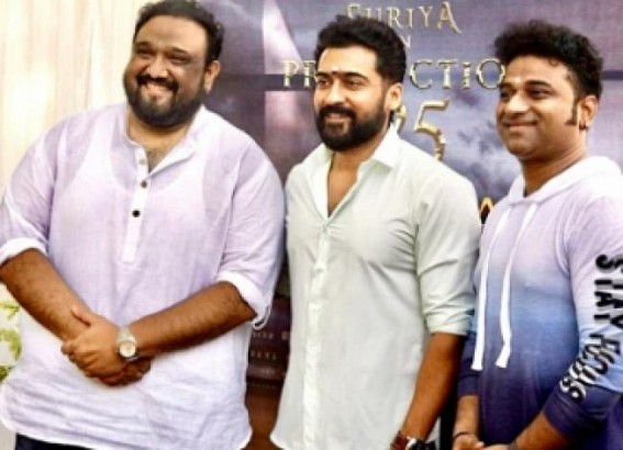 Tamil star Suriya begins shooting for Siva's action entertainer