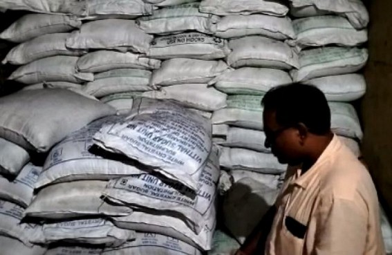 80 sacks of stored Ration commodities recovered from a trader’s house in Teliamura