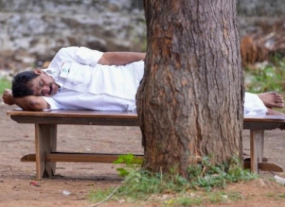 Bharat Jodo Yatra: Picture of K.C. Venugopal's taking rest on bench goes viral