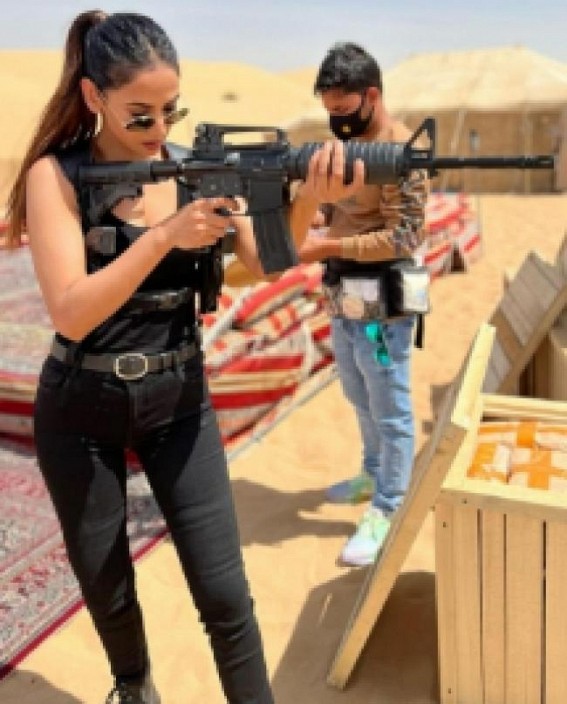Sonal Chauhan undergoes intensive training for Nagarjuna's 'The Ghost' Sonal Chauhan undergoes intensive training for Nagarjuna's 'The Ghost'