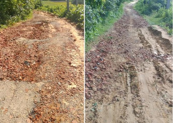 BJP’s HIRA Era: Roadways Left in Deplorable Shape in rural areas under the Double Engine Govt BJP’s HIRA Era: Roadways Left in Deplorable Shape in rural areas under the Double Engine Govt
