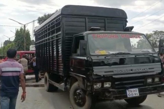 3 Police Personnel Injured in Road Accident at Assam-Agartala Road in Teliamura 3 Police Personnel Injured in Road Accident at Assam-Agartala Road in Teliamura