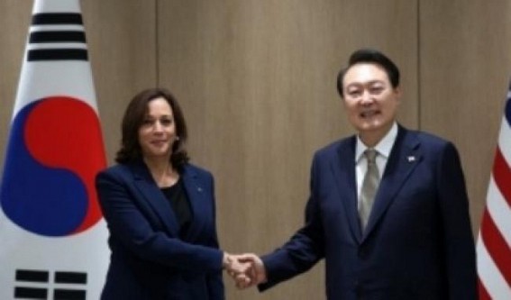 S.Korean Prez, Kamala Harris share concern over N.Korea S.Korean Prez, Kamala Harris share concern over N.Korea