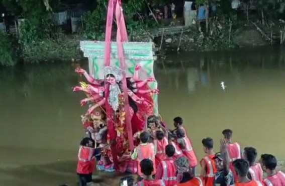 Idol immersion Continues on Day 2 of Binjoya Dashami Idol immersion Continues on Day 2 of Binjoya Dashami