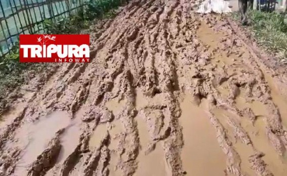 Pathetic road conditions in Kadamtali, Dharmanagar turned lives miserable Pathetic road conditions in Kadamtali, Dharmanagar turned lives miserable