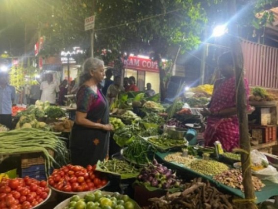 Finance Minister's video of buying vegetables evokes mixed reactions Finance Minister's video of buying vegetables evokes mixed reactions