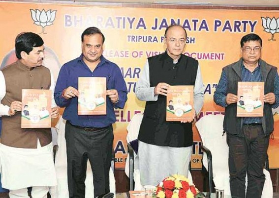 Tripura BJP’s pre-poll promise to Regularize all Contractual Employees turned another Vision Document JUMLA Tripura BJP’s pre-poll promise to Regularize all Contractual Employees turned another Vision Document JUMLA