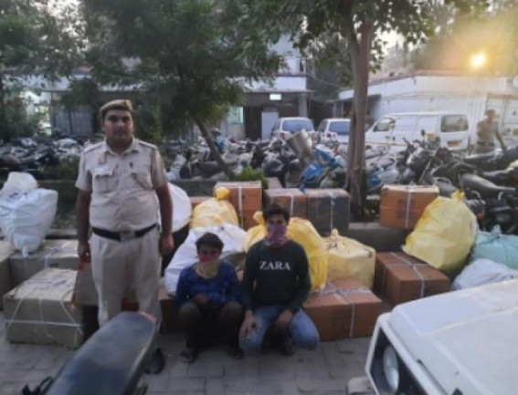 Delhi Police seize 455 kg of banned firecrackers, arrest 2