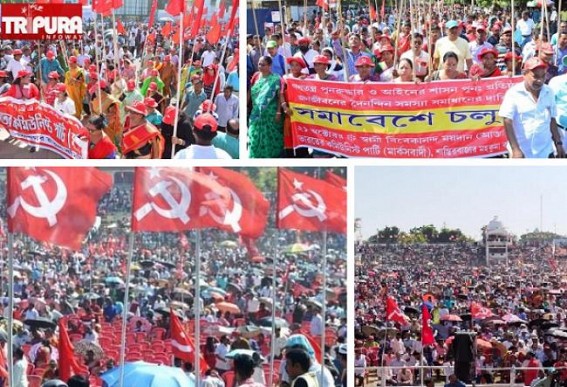 CPI-M’s massive Rally Rattled Tripura BJP : PM Modi’s Rally Cancelled for Now !