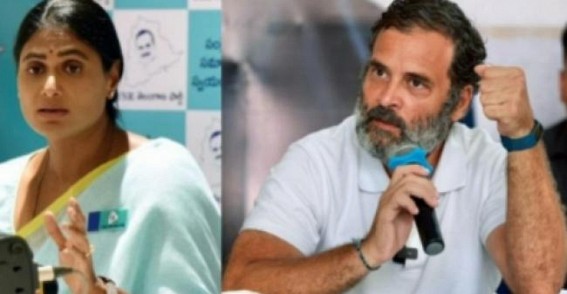 Sharmila urges Rahul to speak up on corruption in Kaleshwaram project Sharmila urges Rahul to speak up on corruption in Kaleshwaram project
