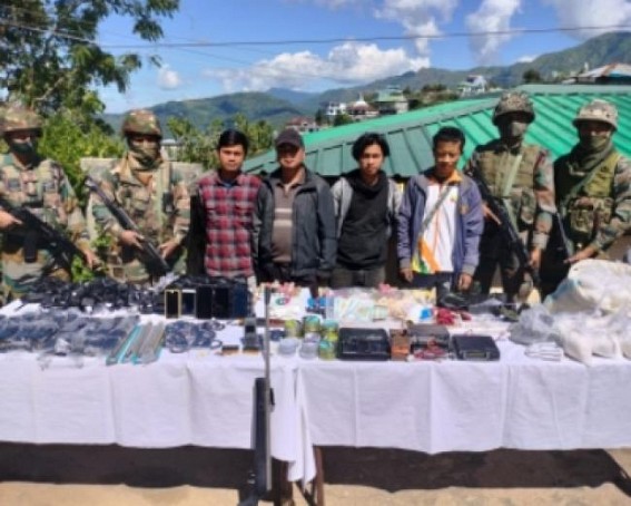 Assam Rifles seizes Myanmar-bound war-like stores in Mizoran, 4 held
