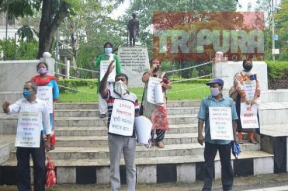 BJP’s Vision Doc promise of ‘Permanent Solution’ of 10323 Teachers turned ‘FAKE’ : Jobless Teachers Continue Protests statewide BJP’s Vision Doc promise of ‘Permanent Solution’ of 10323 Teachers turned ‘FAKE’ : Jobless Teachers Continue Protests statewide