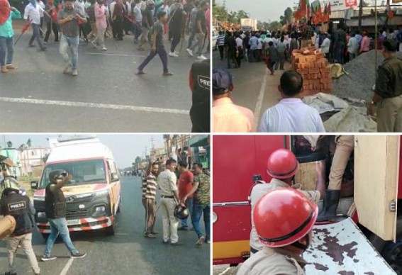 Amid Sushashan Claims, BJP goons’ organized Deadly Attack on CPI-M : One CPI-M Leader was Brutally Murdered by BJP goons : Former CPI-M Minister Injured : Jishnu Debbarman, Ratan Lal Nath gave Clean-Chits to BJP