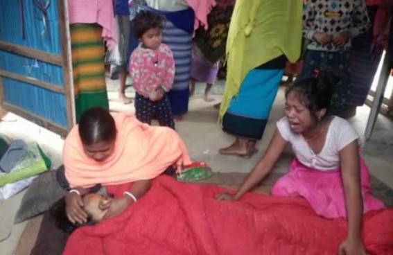 Woman died after giving birth to a child allegedly due to Malnutrition Woman died after giving birth to a child allegedly due to Malnutrition