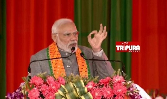 Tripura Poll 2023 : ‘Double Engine Govt is Working at Double Speed’, Claims PM Modi at Agartala Rally Tripura Poll 2023 : ‘Double Engine Govt is Working at Double Speed’, Claims PM Modi at Agartala Rally