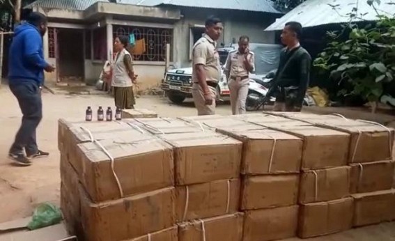 Udaipur Police seized 7,950 cough syrup bottles Udaipur Police seized 7,950 cough syrup bottles