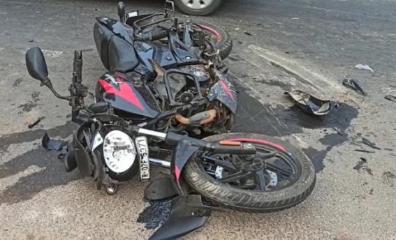 3 Injured in National Highway Road Accident in Shekerkote 3 Injured in National Highway Road Accident in Shekerkote