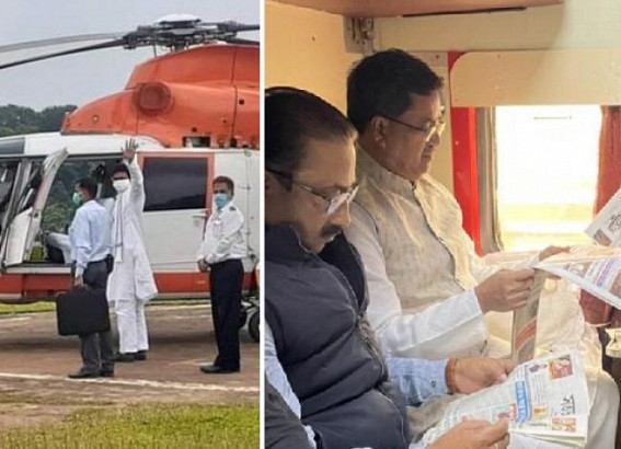 Chopper uses of Tripura CM decreased with Downfall of Biplab Deb