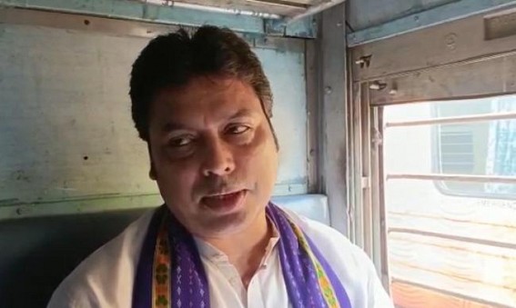‘Political Power, so Temporary’: No Chopper-Ride for sacked CM Biplab Deb, travels Kumarghat for first time in Train
