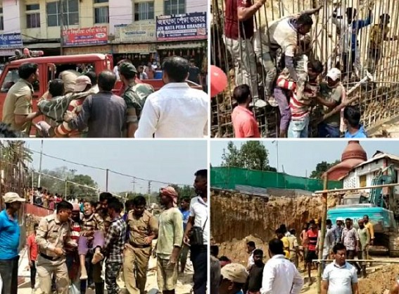 Matabari’s auspicious Kurma Peeth Demolition Work under Biplab Deb’s order left Two Workers Injured Critically: Public say, ‘It’s Curse of Goddess Tripura Sundari’: Workers afraid proceed Matabari hill destruction work