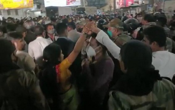 Criminal Conspiracy : Police’s Nexus with BJP in Agartala Riot Exposed: Amid Law and Order issues, why did Police Permit BJP’s Rally to cross before Congress Bhawan? Criminal Conspiracy : Police’s Nexus with BJP in Agartala Riot Exposed: Amid Law and Order issues, why did Police Permit BJP’s Rally to cross before Congress Bhawan?