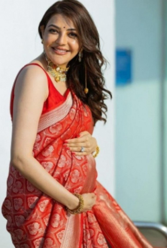 Pregnant Kajal Aggarwal does strength conditioning exercises to keep fit Pregnant Kajal Aggarwal does strength conditioning exercises to keep fit