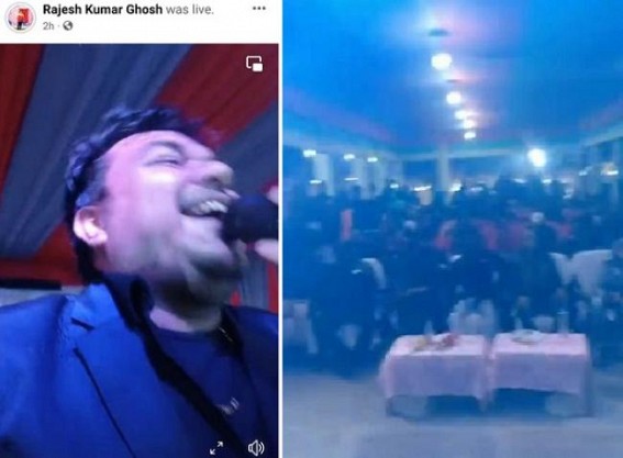 Violating to COVID guidelines late night entertainment programme continued at Anandanagar under Dukli Block Violating to COVID guidelines late night entertainment programme continued at Anandanagar under Dukli Block
