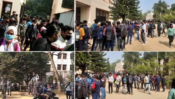 Students’ Protests Continue in Tripura: ICFAI University Students Blocked Road demanding Postponement of Exams
