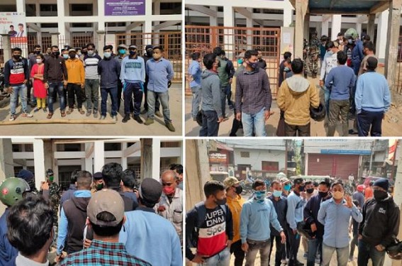Tripura’s Massive Unemployment: Job Aspirants gherao JRBT Office demanding Result Declaration by this Week, Alleged, ‘Board Playing with Youths’ Lives’ Tripura’s Massive Unemployment: Job Aspirants gherao JRBT Office demanding Result Declaration by this Week, Alleged, ‘Board Playing with Youths’ Lives’