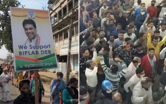 Massive revolt brewing against Biplab Deb in Tripura BJP : Original BJP functionaries fed up with Biplab's Dictator style, BJP's future bleak in Tripura 