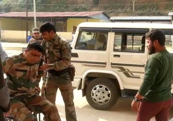 Four State Rifles Jawans injured in road mishap in Tripura