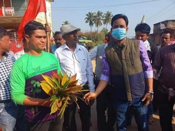 Yuva Morcha leader, members Join DYFI in Kamalpur Yuva Morcha leader, members Join DYFI in Kamalpur