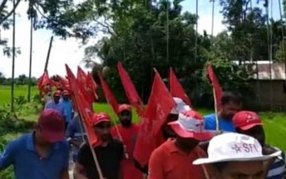 Raising 5 points, CPI-M held a rally in Khowai Raising 5 points, CPI-M held a rally in Khowai
