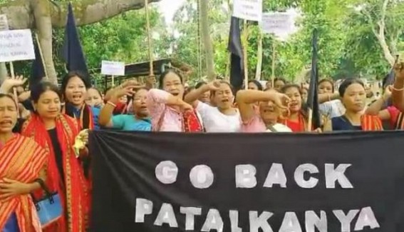 ‘Go Back Patal Kanya’ slogan in Taidu ahead of BJP's program, Clash erupted ‘Go Back Patal Kanya’ slogan in Taidu ahead of BJP's program, Clash erupted