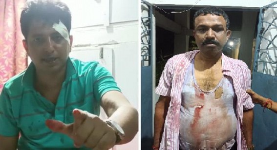 Violent Attacks on Common men, Police by BJP backed miscreants during idol immersion in Belonia
