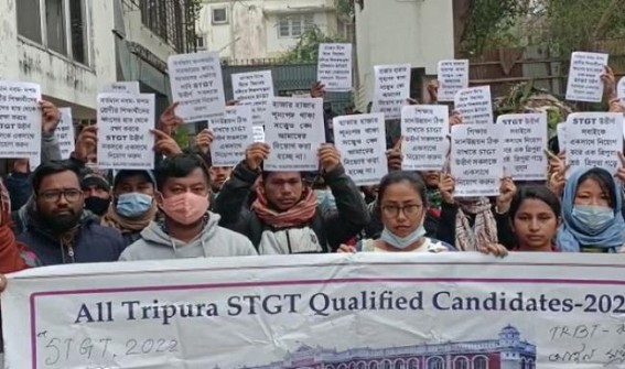 STGT Job Aspirants to move in Protest : Set Ultimatum of 2-Days to Finance Dept on Recruitment : Road Blockade Likely STGT Job Aspirants to move in Protest : Set Ultimatum of 2-Days to Finance Dept on Recruitment : Road Blockade Likely