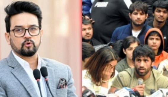 WFI chief to step aside till oversight committee investigates issue, says Anurag Thakur; wrestlers end protest WFI chief to step aside till oversight committee investigates issue, says Anurag Thakur; wrestlers end protest