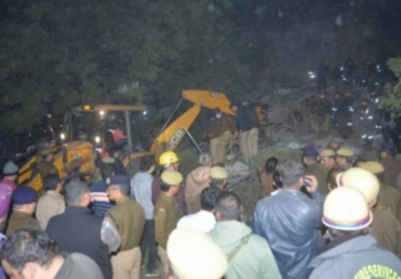 12 rescued after building collapses in Lucknow