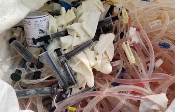 Used syringes are illegally exported from GB Hospital for re-reselling Used syringes are illegally exported from GB Hospital for re-reselling