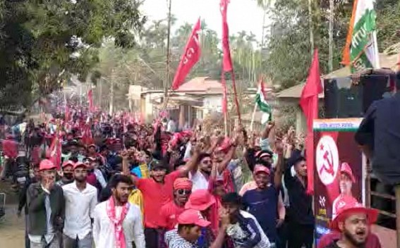 CPIM-Congress held a Massive Rally in Khowai in support of 25 Khowai Assembly Constituency’s nominated Candidate CPIM-Congress held a Massive Rally in Khowai in support of 25 Khowai Assembly Constituency’s nominated Candidate