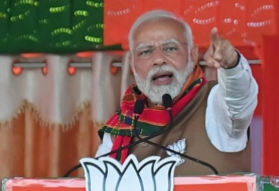 BJP guarantee of development, Cong-Left promote violence and scams: Modi in Tripura BJP guarantee of development, Cong-Left promote violence and scams: Modi in Tripura