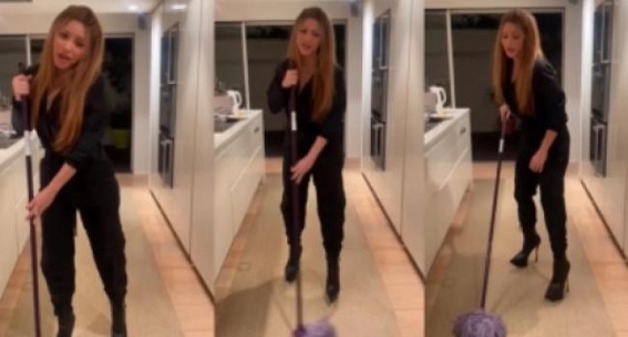 Shakira takes a dig at ex Gerard Pique in viral video challenge
