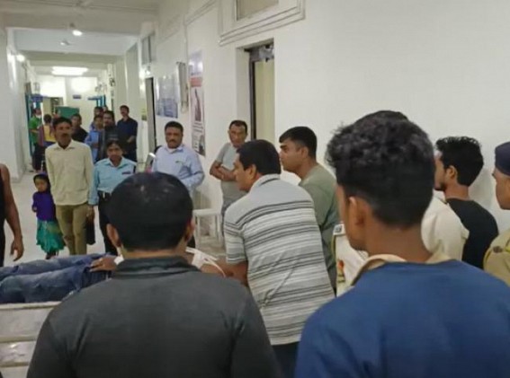 2 police personnel were seriously injured in a collision between two bikes in Santirbazar Betaga area 2 police personnel were seriously injured in a collision between two bikes in Santirbazar Betaga area
