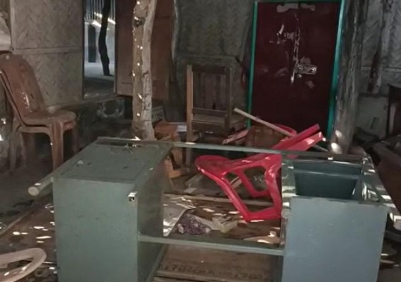 CPI(M) Party office was attacked, Bomb was hurled at Sonamura from BJP’s Victory rally CPI(M) Party office was attacked, Bomb was hurled at Sonamura from BJP’s Victory rally