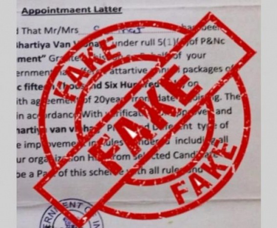 Man booked for faking appointment letter Man booked for faking appointment letter