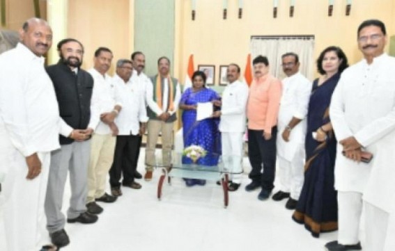BJP demands resignation of KCR over TSPSC exam paper leak BJP demands resignation of KCR over TSPSC exam paper leak