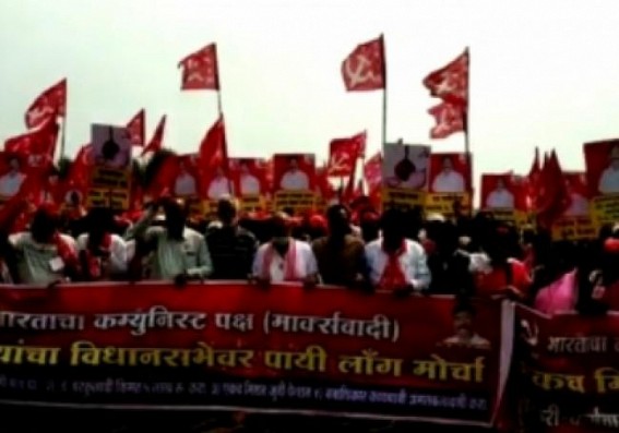 Nashik farmer dies during 'long march' halt in Maha's Thane Nashik farmer dies during 'long march' halt in Maha's Thane