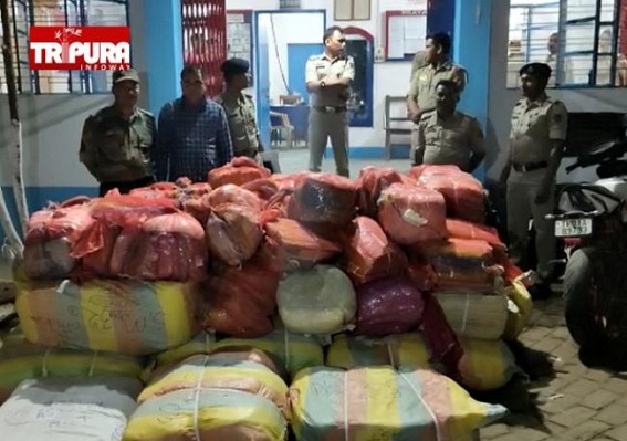 Illegally stored Clothes worth Over Rs. 10 Lakhs Seized by Amtali Police from a House : House Owner Booked