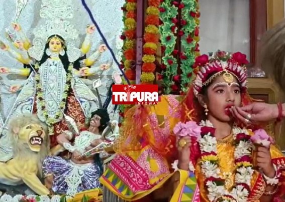 Basanti Puja Day-2 : Kumari Puja marks Maha-Ashtami across Tripura Durga temples, pandals